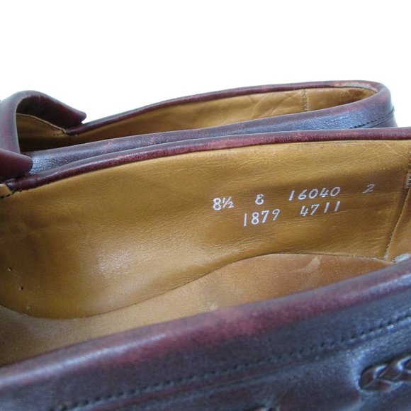 Allen Edmonds Mens Brown Leather Tassel Cody Loafers Slip On Dress Shoes 8.5 main image 4